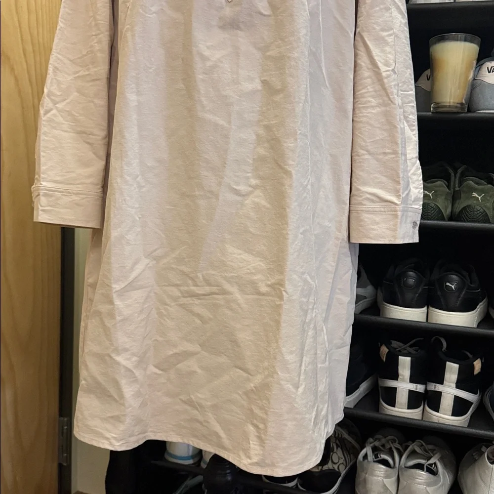 NWT Pomander Place half button-up shirt dress. Functional front pockets. Size XL - Picture 7 of 16